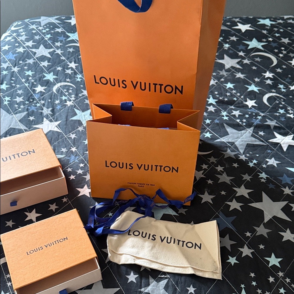 Louis Vuitton Orange and Blue Packaging Set